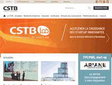 Tablet Screenshot of cstb.fr